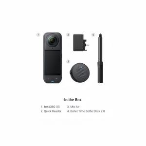 Cámara de Acción Deportiva Inst360 X5 Ultimate Creator Bundle, Resistente al Agua hasta 15 m, con Seguimiento Facial, <span class=keywords><strong>Video</strong></span> 4K, Sin Tarjeta SD - Product Image 6
