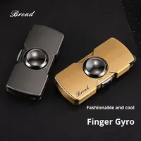 Mini briquet fidget spinner en métal avec meule à aiguiser, allumage direct, premium, coupe-vent, jouet anti-stress, cadeau