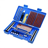 Herramientas de Reparación de Neumáticos, Kits de Reparación de Neumáticos, Kit de Reparación de Neumáticos con Tapón para Reparación de Pinchazos en Autos, Motocicletas y Todoterreno