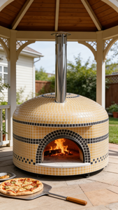 Horno de Pizza de Ladrillo para Exteriores de Alta Calidad, 12 Pulgadas, 450°C, Comercial para Restaurantes, Estilo Italiano, a Leña, para Autos, Horno de Pizza de Cerámica para Mesa - Product Image 3
