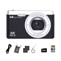 Cámara de Video Digital WiFi 5K Económica de 20MP+ Profesional con Pantalla IPS de 2.83'' y Lente con Zoom de 16X con Sensor CMOS y Tarjeta SD