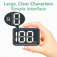 X1 HUD Alat Diagnostik Speedometer GPS Plug-Play Digital Universal Definisi Tinggi untuk Mobil ABS+PC CE/FCC
