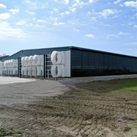 Estructura de Acero Prefabricada para Gallineros, Moderna, Galvanizada, Ligera, de Metal