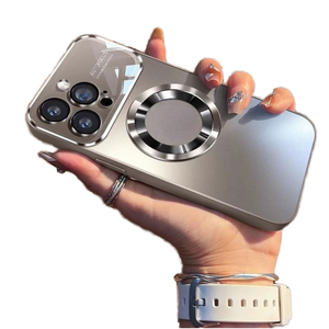 Cover Posteriore di Lusso in PC Trasparente Elettroplaccato per <span class=keywords><strong>iPhone</strong></span> <span class=keywords><strong>13</strong></span> 16 <span class=keywords><strong>Pro</strong></span> Max, Custodia Magnetica per Cellulare con <span class=keywords><strong>Protezione</strong></span> per Obiettivo - Product Image 1