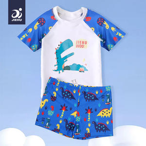 Conjunto de traje de baño de dibujos animados para niñas, traje de baño de tres piezas de secado rápido UPF 30 para natación y deportes acuáticos de 5 a 16 años - Product Image 5