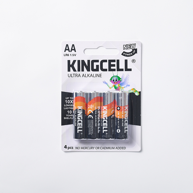 KINGCELL Brand Quality No.5 AA Alkaline Battery for Toys Remote Control Home Appliances-10-Year Warranty ISO Certified Aluminium