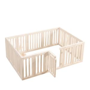 Pequeña valla de Interior para mascotas para Teddy Bichon, jaula de plástico a prueba de Escape para perros con cierre de botón, barandilla elevada, casa para perros - Product Image 1