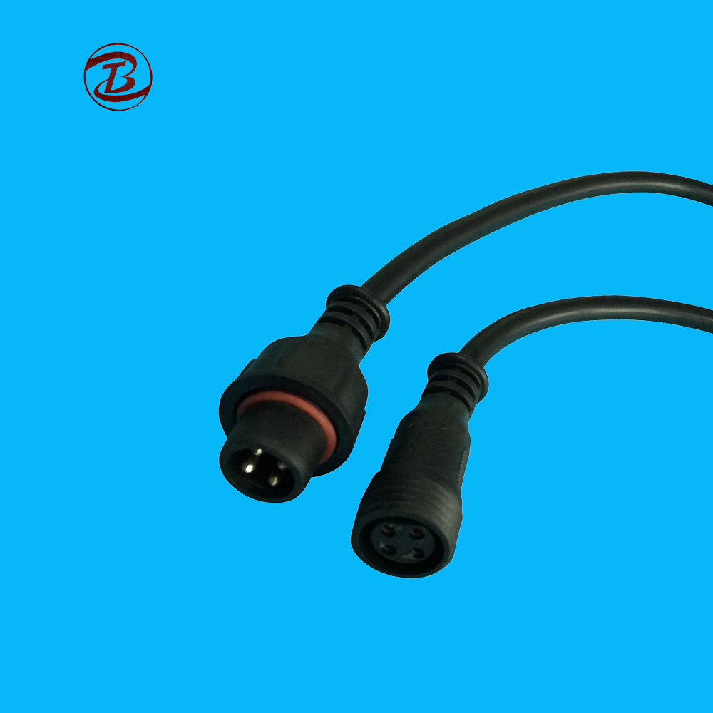 2 3 4 PIN al aire libre de la luz de tira led de alambre impermeable cable LED tira conector
