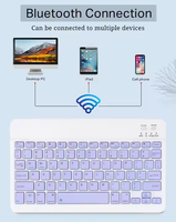 En satıcı Mini kablosuz klavye ve fare Retro ipad Tablet cep telefonu için kablosuz klavye Bcm20730
