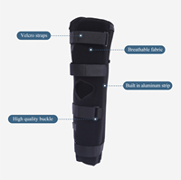 Attelle de soutien et ceinture d'immobilisation ajustables pour ménisque, ligament, rotule, fracture de jambe, blessure, arthrite du genou
