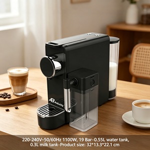 Machine à café électrique Anbolife, mousseur à lait, logo personnalisé OEM, livraison rapide pour la maison et le bureau, machine à café à capsules - Product Image 3