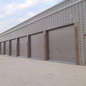 Puerta Enrollable Automática Extra Ancha Resistente al Viento, Cortina <span class=keywords><strong>de</strong></span> Acero Inoxidable Reforzada <span class=keywords><strong>para</strong></span> Garaje y Almacén Modernos - Product Image 1