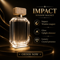 Bouteille de parfum géante factice personnalisée en résine acrylique pour vitrine de magasin, idéale pour les lancements de parfums et l'affichage en pop-up.