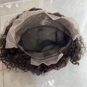 A buon mercato breve <span class=keywords><strong>Pixie</strong></span> Cut Jerry ricci 13x4 pizzo parrucca anteriore per donne nere capelli umani folletto riccioli parrucca laterale parte per il commercio all'ingrosso - Product Image 6
