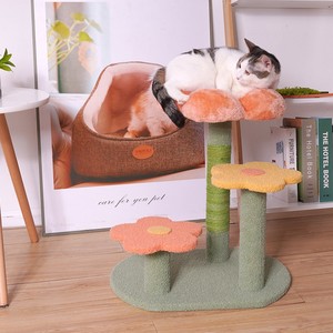 Árbol <span class=keywords><strong>de</strong></span> madera <span class=keywords><strong>de</strong></span> alta calidad para gato, árbol <span class=keywords><strong>de</strong></span> rascado <span class=keywords><strong>de</strong></span> Sisal, postes <span class=keywords><strong>de</strong></span> flores, árboles, torre, color rosa - Product Image 3