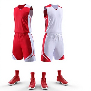 Maillot de basket-ball personnalisé et réversible en polyester respirant pour hommes – Ensemble d'uniformes d'entraînement abordables - Product Image 6