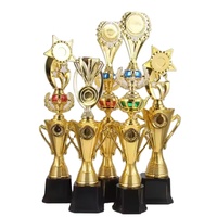 Trophées en plastique bon marché en or rose design acrylique pour les récompenses sportives et décoration de la maison modèle de tasse de trophée souvenir