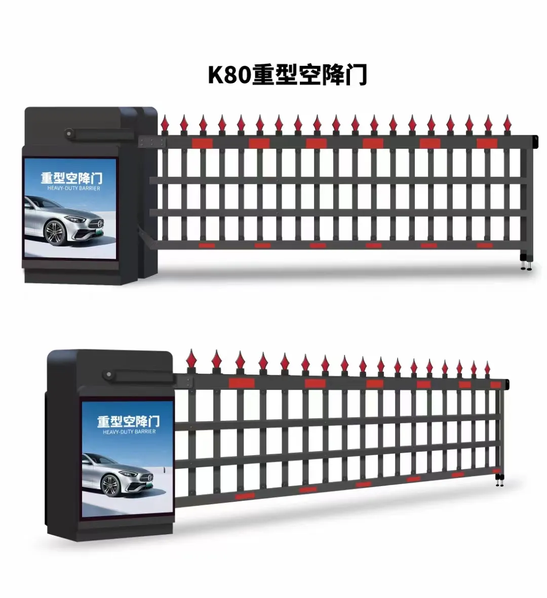 Puerta de barrera Aerotransportada de servicio pesado K80 fabricante proveedor directo para sistema de acceso de control