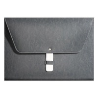 Porte-documents VD en PU, format A4, grande capacité, organiseur de fichiers, personnalisable avec impression de marque, fermeture à glissière