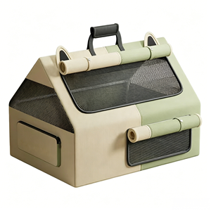 Grande <span class=keywords><strong>maison</strong></span> <span class=keywords><strong>de</strong></span> maternité pliable pour chat avec maille respirante, chambre d'accouchement portable pour animaux <span class=keywords><strong>de</strong></span> compagnie pour la grossesse et l'allaitement des chatons - Product Image 3