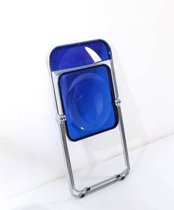 Wholesale <b>Foldable</b> Restaurant Hotel Dining Wedding Acrylic Plastic <b>Metal</b> Frame Folding <b>Garden</b> Outdoor <b>Chair</b> for Event - Product Image 2
