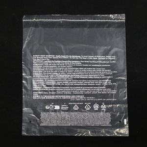 Kích thước tùy chỉnh màu đen và trắng in ấn <span class=keywords><strong>LDPE</strong></span> tự dính bao bì túi rõ ràng vật liệu tái chế OPP Túi nhựa cho may mặc - Product Image 2