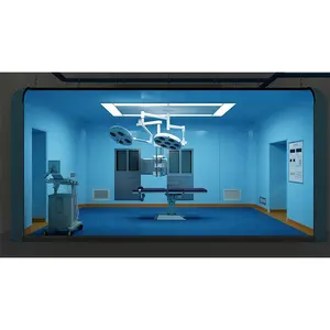 Sala de operaciones digital modular, sala de operación con lámpara sin sombras