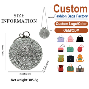 Luxury Rose Diamond Sphere <b>Clutch</b> Factory Direct Supply for <b>Wedding</b> and Party - Product Image 2