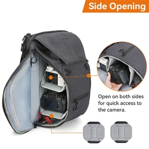 กระเป๋าเป้สะพายหลังสำหรับช่างภาพพร้อมโลโก้สั่งทำพิเศษ ขนาดกะทัดรัด 15 ลิตร พร้อมช่องใส่แล็ปท็อป 15.6 นิ้ว ช่องเข้าถึงด้านข้างแบบดึงเร็ว - Product Image 5