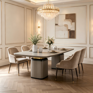 <span class=keywords><strong>Table</strong></span> à manger minimaliste artistique, <span class=keywords><strong>table</strong></span> de luxe contemporaine en bois massif, écologique, grande <span class=keywords><strong>table</strong></span> pour la décoration intérieure de villas design - Product Image 3