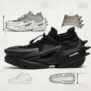 <span class=keywords><strong>Scarpe</strong></span> Sportive Primaverili di <span class=keywords><strong>Alta</strong></span> Qualità <span class=keywords><strong>con</strong></span> Suole Spesse Impermeabili e Logo Personalizzato per Uomo - Product Image 2