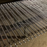 Cadena de Rodillos de Alambre de Acero en Espiral de Grado Alimenticio 304/316 de la Marca RUNFENG para Transporte de Alimentos Congelados, 1 Año de Garantía