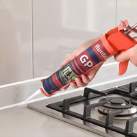 Scellant silicone structurel neutre GP résistant aux intempéries RUNTAI, utilisation en construction de qualité supérieure, application facile, haute performance, cristal