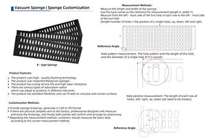 Folha de espuma condutora preta personalizada baixa densidade para ar condicionado grossa janela espuma adesivo traseiro vácuo pneumático peças - Product Image 6