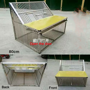 LIZE PET <span class=keywords><strong>Cage</strong></span> à oiseaux pliable en métal <span class=keywords><strong>de</strong></span> haute qualité <span class=keywords><strong>pour</strong></span> les perroquets et les pigeons sautants <span class=keywords><strong>Cage</strong></span> à oiseaux pliante <span class=keywords><strong>de</strong></span> <span class=keywords><strong>transport</strong></span> en acier inoxydable - Product Image 6