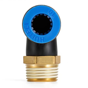Conector Neumático Tipo <span class=keywords><strong>L</strong></span> de Empuje Rápido, Rosca BSP/NPT de 1/8, 1/4, 3/8, 1/2, Codo de 5/16 Pulgadas para Tubo de PU, Conector de Manguera de Aire, Junta de Tubería de 90 Grados - Product Image 5