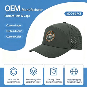 Gorras de Béisbol de Alta Calidad para Hombre, Impermeables, de Goma, de 5 Paneles, con Cuerda, Corte Láser, Rendimiento Deportivo, para Golf - Product Image 1