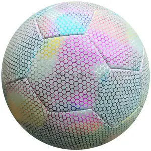 Custom logo light reflection holographic football light football manufacturers direct OEM made in China football