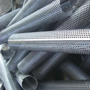 6 "12" paslanmaz çelik 304 levha delikli filtre örgü tüp