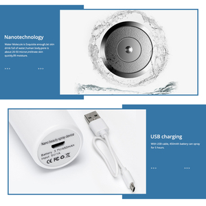 Mini Usb Portable de haute qualité pour voiture, soins de la peau, brume faciale, <span class=keywords><strong>Nano</strong></span> <span class=keywords><strong>Spray</strong></span>, beauté, <span class=keywords><strong>Nano</strong></span> brume, diffuseur, humidificateur - Product Image 4