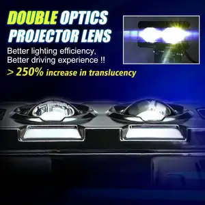 Hulp Mini Rijverlichting 3 6 Led 3570csp Dubbele Projector Voor Motorfiets Verlichtingssysteem Accessoires