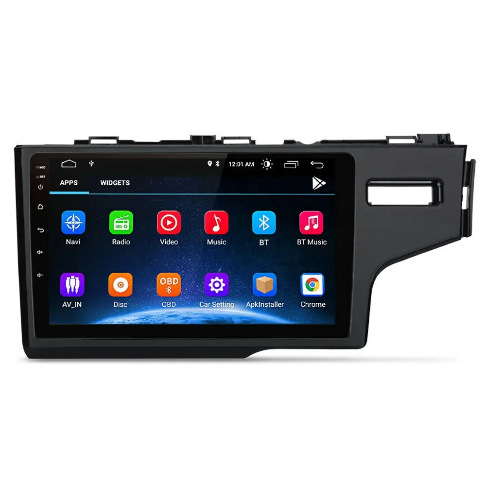 Factory supply 9in Android 10 Sat Nav 2014 2015 Car Stereo Radio GPS with external speaker built-in RDS For Honda FIT JAZZ