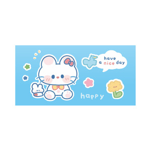 Etiquetas personalizadas de dibujos animados para tarjetas de felicitación, para empaquetado con diseño plegable y orificio para cordón. - Product Image 3