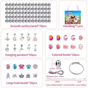 Premium 110pcs DIY Friendship Bracelet Making Kit Kids Colorful <b>Beads</b> Chain Cute Jewelry Jewelry Making Toys - Product Image 3