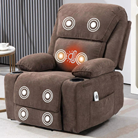 Canapé inclinable électrique intelligent moderne pour salon, avec fonction pivotante, balancelle, fauteuil releveur, massage, chaleur et télécommande