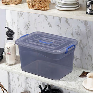 กล่องเก็บของอเนกประสงค์ทรงสี่เหลี่ยมใส ขนาด 4 ลิตร ผลิตจากพลาสติก PP สำหรับจัดเก็บของเล่น สามารถวางซ้อนกันได้ - Product Image 3