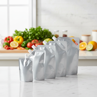 Pochette à bec debout en aluminium de 50ml 100ml 150ml 1 litre pour l'emballage de pâtes à l'huile et à la soupe