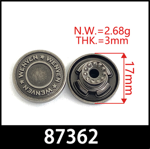 Proveedor Mayorista de <span class=keywords><strong>Botones</strong></span> Personalizados, Remaches Metálicos Retro para Jeans, Bolsillos, Sombreros, Bolsos, Maletas y Zapatos - Product Image 5