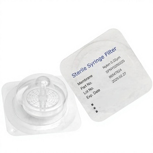 Filtro de Jeringa Estéril de Nylon 0.22m, 25mm de Diámetro, Empaquetado Individualmente, 10 Unidades por Paquete - Product Image 1