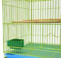 Grande cage à perroquets, cage à oiseaux en métal robuste, cage à oiseaux à plusieurs niveaux, logement pour animaux de compagnie pour oiseaux et petits animaux